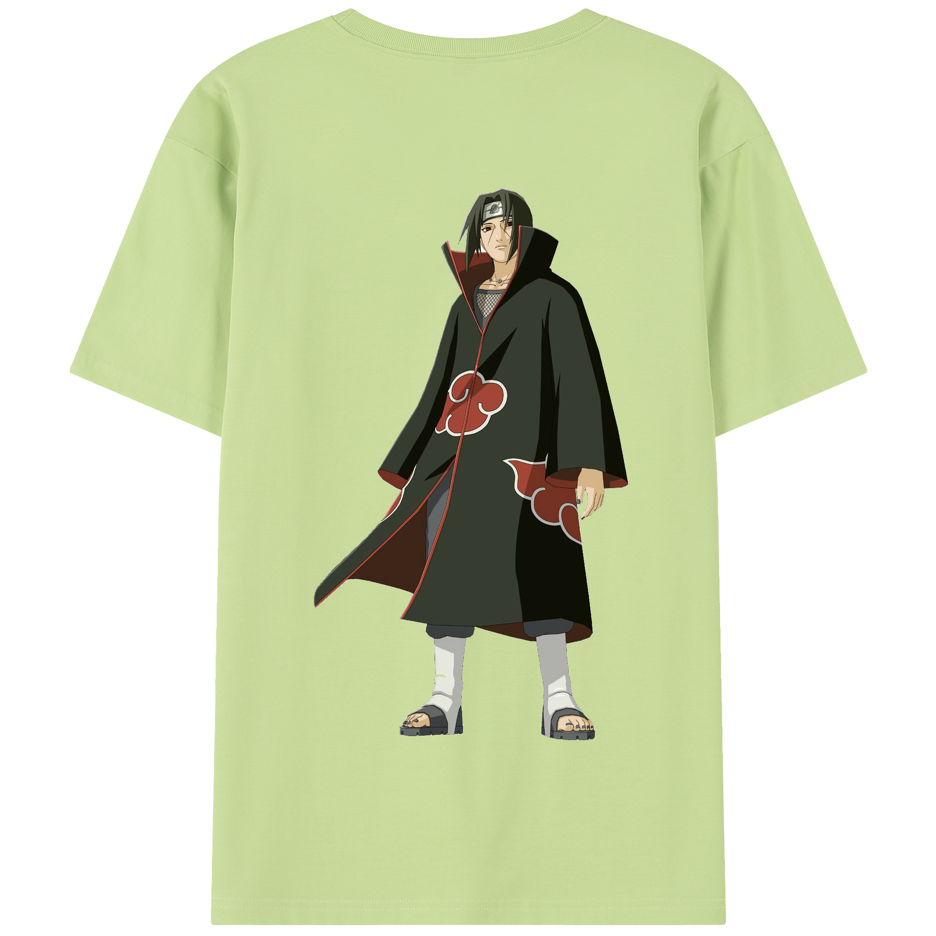 （画像用） NARUTO -ナルト- うちは イタチ Uchiha Itachi 綿100％半袖Tシャツ（背面プリント）